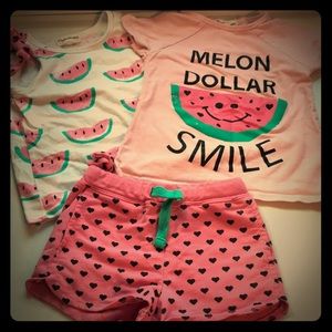 Watermelon Summer Tank & Shorts Set